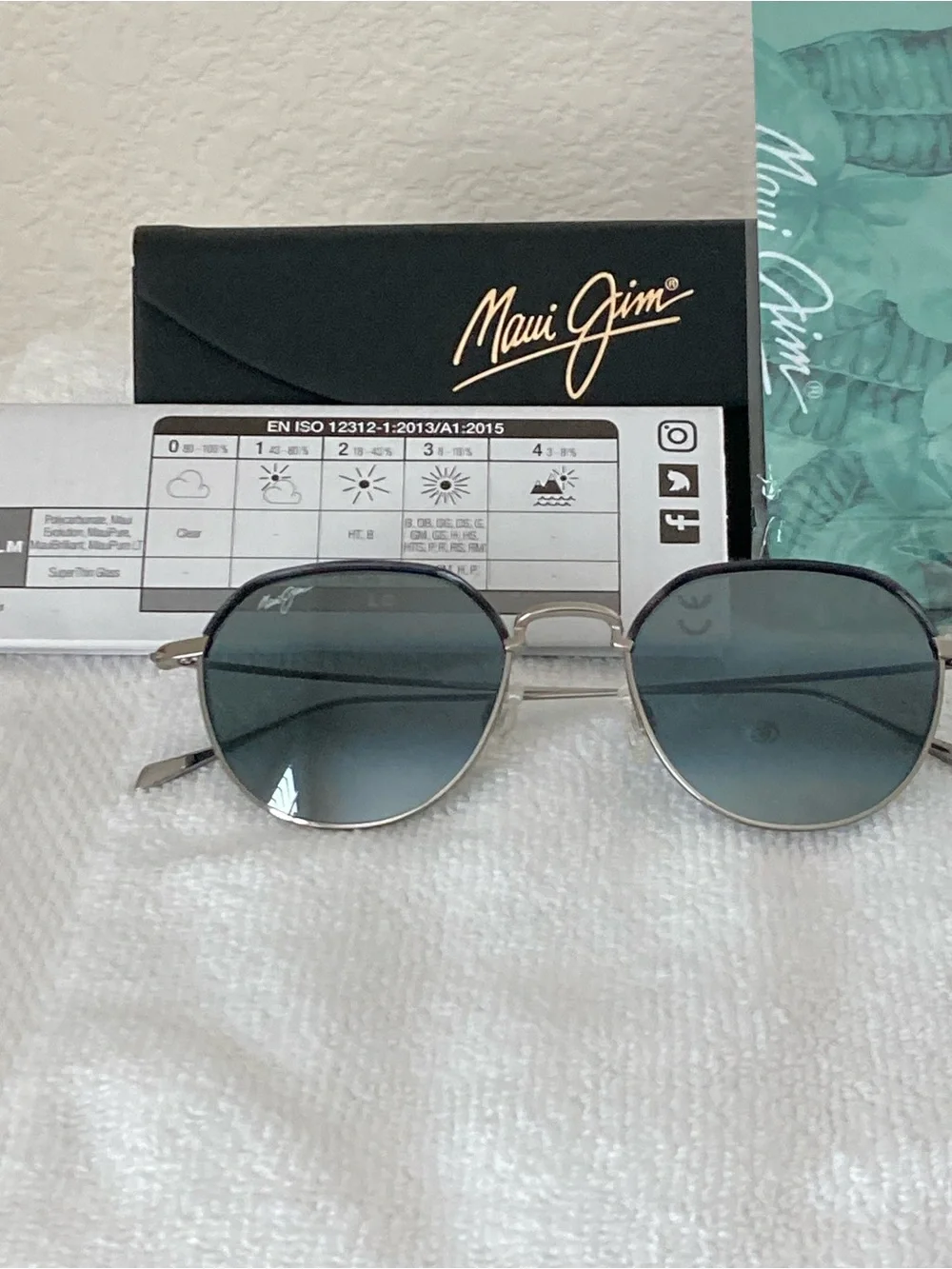 MAUI JIM ISLAND EYES POLARIZED SUNGLASSES MJ859 - TITANIUM